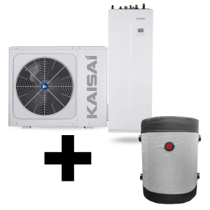 Kaisai Split Arctic 12 kW heat pump (KHA + KMK) with 240 l storage tank (3 phases) + free of charge!