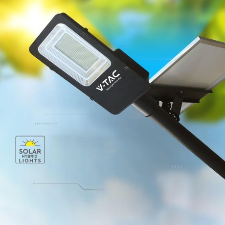 Oprawa Uliczna Solarna Hybrydowa V-TAC 50W LED VT-ST201 6500K 4000lm