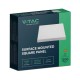 Panel LED V-TAC Natynkowy Premium Downlight 12W Kwadrat 170x170 VT-60012 4000K 1200lm