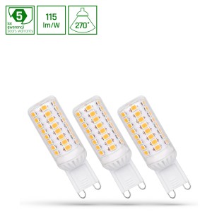 LED G9 230V 4W CW DIMMABLE SMD 5 LAT PREMIUM      SPECTRUM 3-PACK