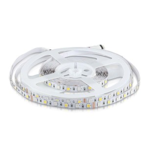 Taśma LED V-TAC SMD5050 300LED RGBW A++ 12V IP20 9W/m VT-5050 3000K+RGB 900lm