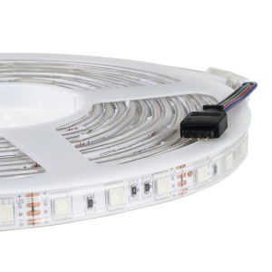 Taśma LED V-TAC SMD5050 300LED IP65 RĘKAW 10,8W/m VT-5050 RGB 1000lm