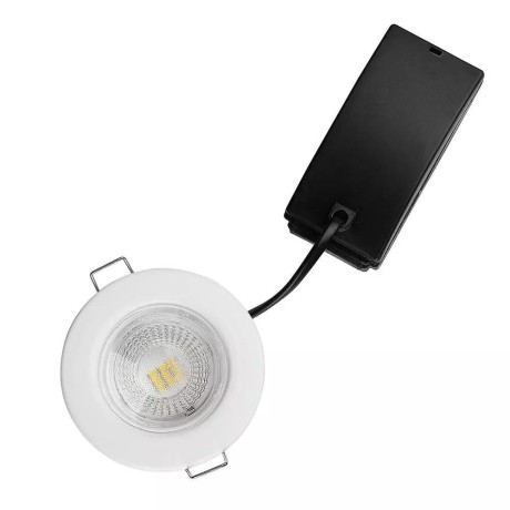 Oczko LED SAMSUNG CHIP 5W Hermetyczne IP65 Ściemnialne Białe VT-885 6400K 500lm 5 Lat Gwarancji