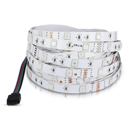 Taśma LED V-TAC SMD5050 150LED IP20 4,8W/m VT-5050 RGB 500lm