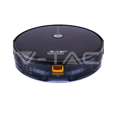 Odkurzacz Automatyczny V-TAC CZARNY, WiFi, MOP, Auto Powrót, PILOT, HEPA, Kompatybilny Amazon Alexa i Google Home VT-5555