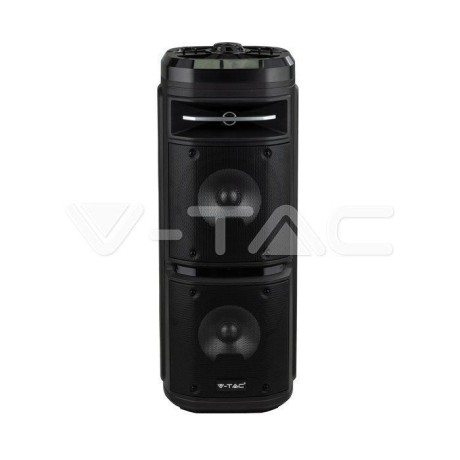 Głośnik przenośny V-TAC 30W Ładowanie Mikrofon USB FM Pilot VT-6207-2