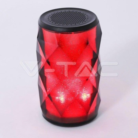 Przenośny Głośnik V-TAC Bluetooth Oświetlenie LED RGB AUX Micro SD TWS 1200mah VT-6211