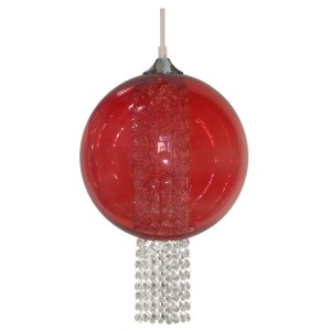 ALLANI Lampa czerwona z kryształkami 1X60W E27