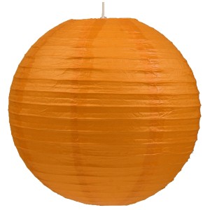 Abażur papierowy-kokon kula papierowa 60 pomarańcz