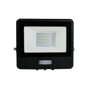 Projektor LED V-TAC 20W SAMSUNG CHIP Czujnik Ruchu Czarny Z MUFĄ VT-128S 3000K 1510lm 5 Lat Gwarancji