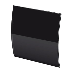 Szklany panel Awenta Escudo PEGB 100P do ramki i korpusu wentylatora (system+), czarny połysk