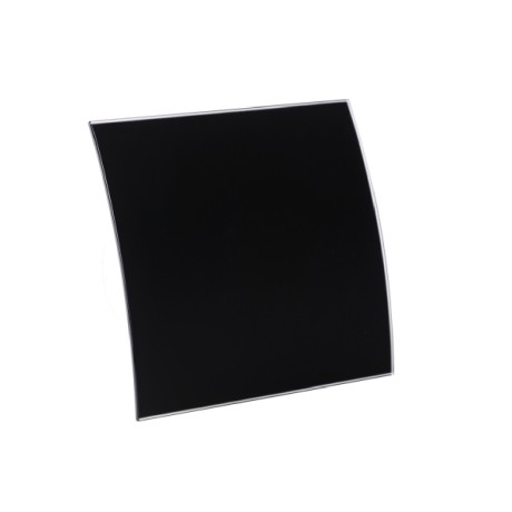 Szklany panel Awenta Escudo PEGB 100M do ramki i korpusu wentylatora (system+), czarny matowy
