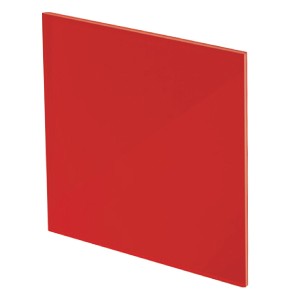 Szklany panel Awenta Trax PTGR 100M / PTGR 125M do ramki i korpusu wentylatora (system+), czerwony matowy