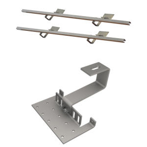 Mounting kit for 1 collector 2.8 and 2.5 pitched roof, standard