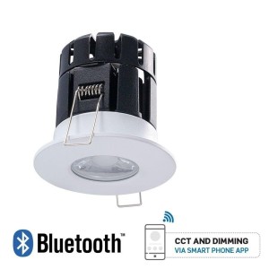 Oprawa LED V-TAC 10W Biała Bluetooth Soczewka CCT Ściemnialna IP65 VT-7710D 2700K-6500K 850lm 5 Lat Gwarancji