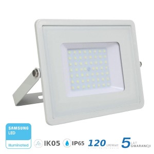 Projektor LED V-TAC 50W SAMSUNG CHIP SLIM Biały 120lm/W VT-56 6400K 6000lm 5 Lat Gwarancji