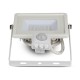 Projektor LED V-TAC 30W SAMSUNG CHIP Czujnik Ruchu Funkcja Cut-OFF Biały VT-30-S 3000K 2400lm 5 Lat Gwarancji