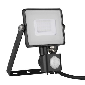 Projektor LED V-TAC 30W SAMSUNG CHIP Czujnik Ruchu Funkcja Cut-OFF Czarny VT-30-S 6400K 2400lm 5 Lat Gwarancji