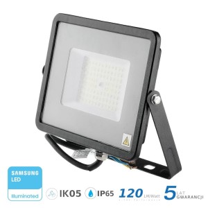 Projektor LED V-TAC 50W SAMSUNG CHIP SLIM Czarny 120lm/W VT-56 6400K 6000lm 5 Lat Gwarancji
