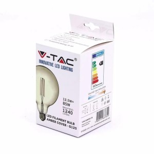 Żarówka LED V-TAC 12.5W Filament E27 G125 Bursztynowa VT-2153 2200K 1240lm