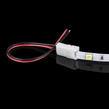 Konektor Złączka Taśm LED V-TAC z przewodami do Taśm i Pasków LED Gęste i Zwykłe 8mm