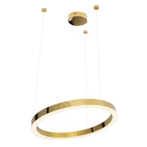 Lampa wisząca luxury 70 cm złota ściemnialna