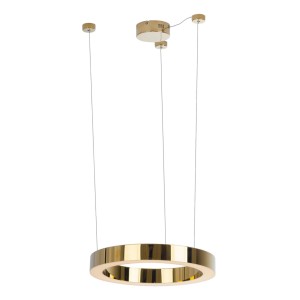 Lampa wisząca luxury 40 cm złota ściemnialna
