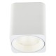 Lampa sufitowa tub kwadrat biały+ pierścień ozdobny biały rc