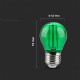 Żarówka ozdobna LED filament w kolorze zielonym - kulka