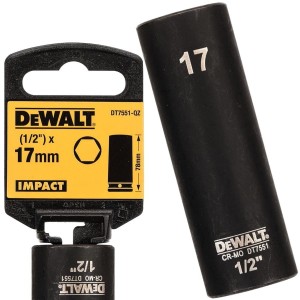 DeWalt Nasadka udarowa długa 78mm 19mm 1/2 DT7553