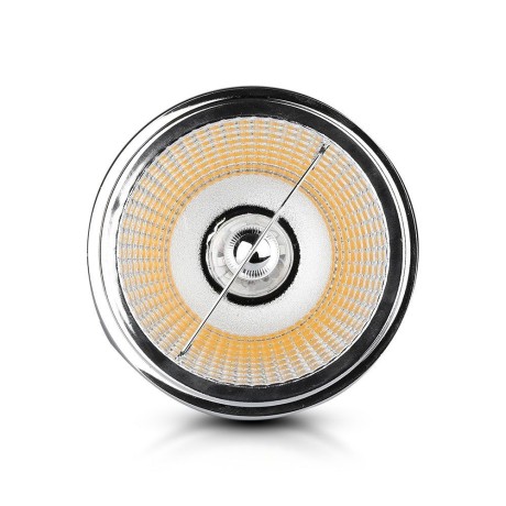 20w ar111 led changeable reflector spotlight 3000k 40`d/20`d-silver