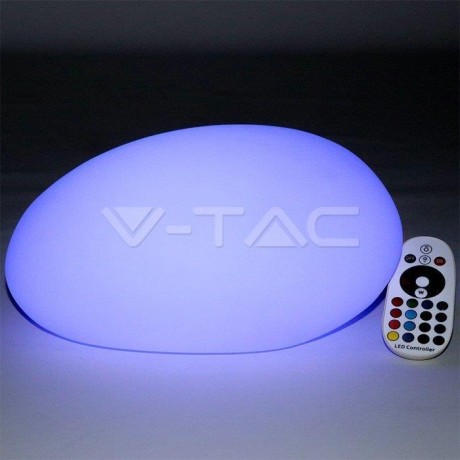 Garden luminaire V-TAC LED Stone 28cm Charging Remote control VT-7802 RGBW 18lm