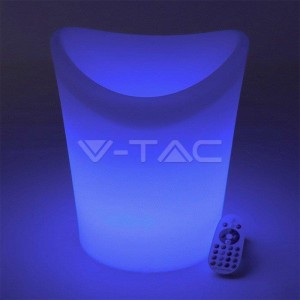 Oprawa Ogrodowa V-TAC LED Wiadro Pojemnik Cooler na Lód 36cm Ładowanie Pilot VT-7806 RGBW 54lm