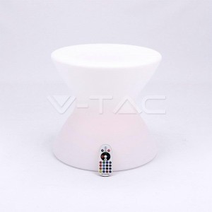 Garden luminaire V-TAC LED Table Seat Stool 41cm Charging Remote control VT-7810 RGBW 54lm