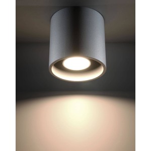 ORBIS 1 gray ceiling lamp