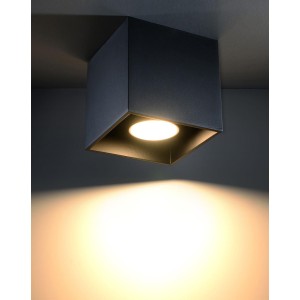 QUAD 1 black ceiling lamp