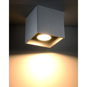QUAD 1 gray ceiling lamp
