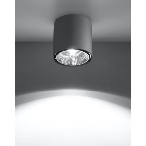 Gray TIUBE ceiling lamp