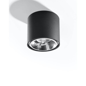 Black TIUBE ceiling lamp