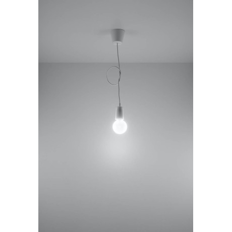 Hanging lamp DIEGO 1 white