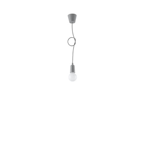 DIEGO 1 gray hanging lamp