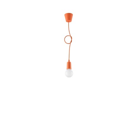 Hanging lamp DIEGO 1 orange