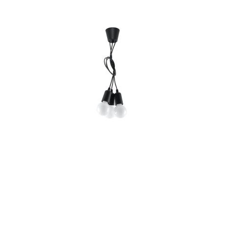 Hanging lamp DIEGO 3 black