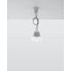 DIEGO 3 gray hanging lamp