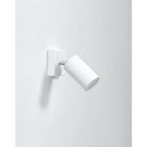 RING white wall lamp with a switch