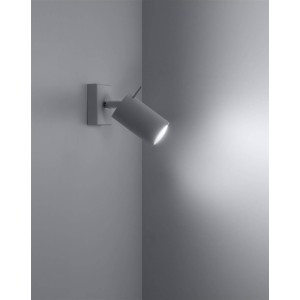 RING white wall lamp with a switch