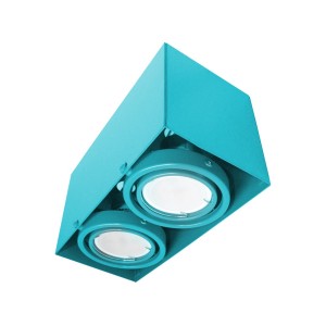 CEILING LAMP BLOCCO TURQUOISE 2x7W GU10 LED