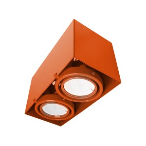 LAMPA SUFITOWABLOCCO POMARAŃCZOWA 2x7W GU10 LED