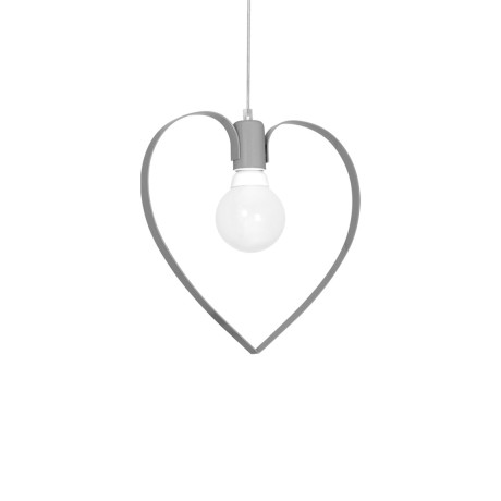 Hanging lamp AMORE GRAY 1xE27