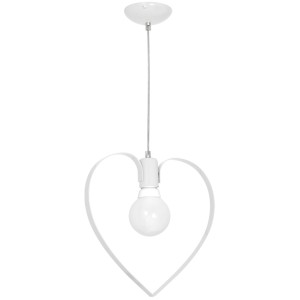 Hanging lamp AMORE WHITE 1xE27